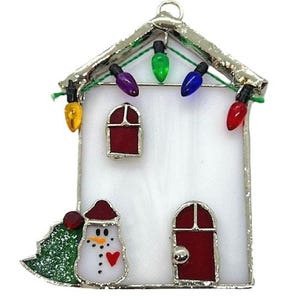 Switchables Glass Cover- Christmas House (Stained Glass house with 2 sides)