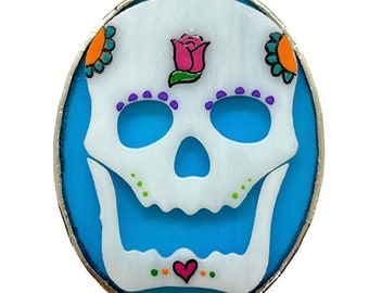 Switchables Glass Cover- Sugar Skull (hand painted)/ Day of the Dead