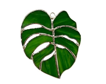 Cubierta de vidrio intercambiable - Hoja de Monstera