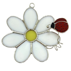 Switchables Glass Cover- Daisy with Ladybug