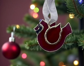 Swittle Ornament- Cardinal Stained Glass Ornament