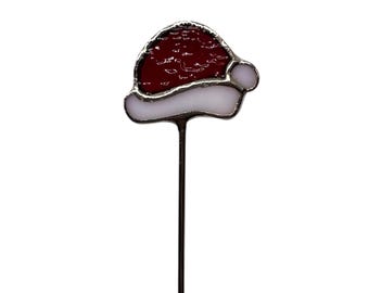 Siempre en flor - Mini estaca para plantas: SOMBRERO DE PAPÁ NOEL
