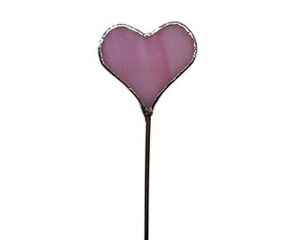 Siempre en Flor - Mini Estaca para Plantas: Rosa CORAZÓN/San Valentín/Amor