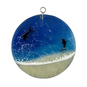 Switchables Glass Cover- Beach Wave with Glass Sharks