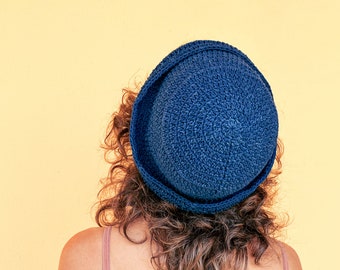 Gorro de pescador de crochet MAXINE, gorro en varios colores y tallas, gorro de pescador de algodón, protección solar para días cálidos, idea de regalo