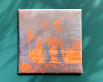 Serigrafía única REGINA, impresión minimalista sobre lienzo, arte abstracto, un elemento llamativo y colorido para tu hogar, único