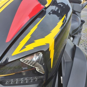 Lightning Eyebrow decals for Can-am Ryker Panels