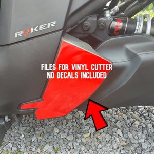 Rocker Panel Accent Decal Template für Can-am Ryker (SVG und PDF Dateien für jeden Schneideplotter)
