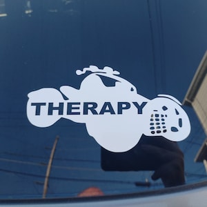3 Wheel Therapy decals for Can-am Ryker, Window, or Laptop (2 Pack)