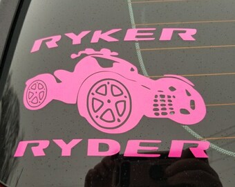 Ryker Ryder Decal for Can-am Ryker, Car Window, and Laptop