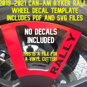Rad Aufkleber Sammlung für 2019 bis 2021 Can-am Ryker Kundgebungen (KEINE AUFKLEBER ENTHALTEN) digitaler Download .svg und .pdf Dateien
