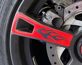 Flame Wheel Decals fits 2019 to 2022 Can-am Ryker 600 or 900 (3 piece Set) WILL NOT fit Sport or Rally
