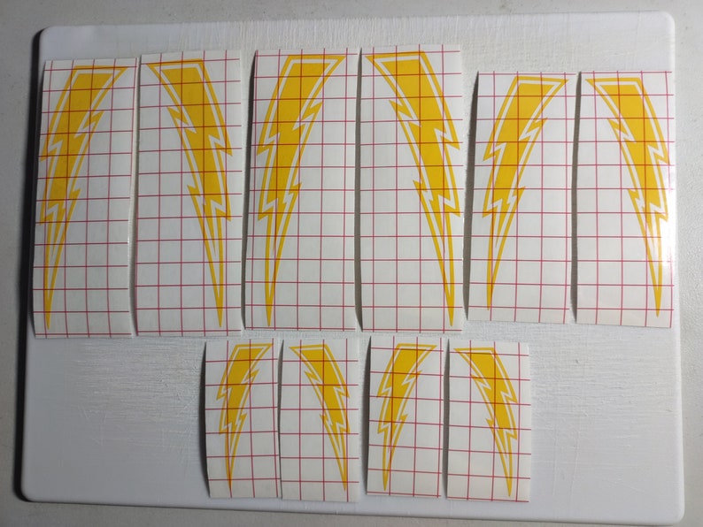 Lightning Bolt Decal Set for Motorcycle Helmets Canam Ryker Etsy