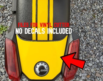 Modèle de décalcomanie arrière pour Can-am Ryker (fichiers SVG et PDF pour tout coupe-vinyle)