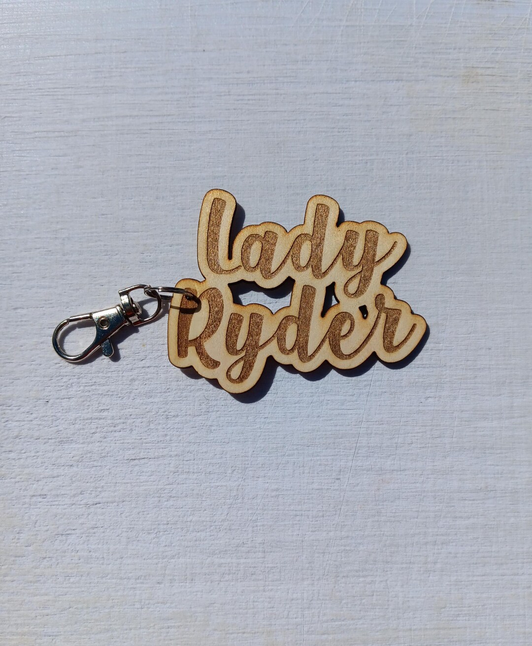 Lady Ryder Wooden Keychain for Can-am Ryker Lovers - Great for Purses ...