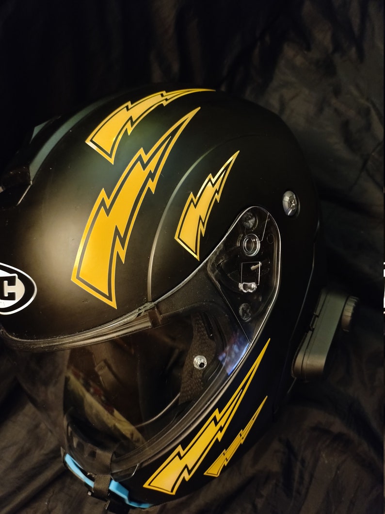 Lightning Bolt Decal Set for Motorcycle Helmets Canam Ryker Etsy