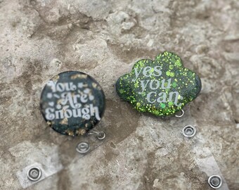 Mental Health Badge Reel Counselor Social Worker ID Holder Positivity