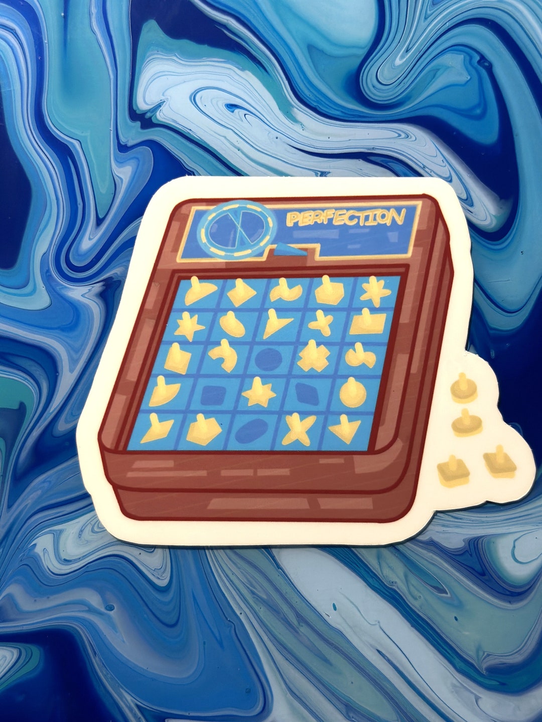 Perfection Board Game Sticker 90's Toys Nostalgia Etsy