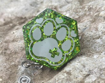 Vet Tech Vetrinarian Medicine Badge Reel ID Holder