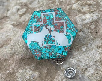 Vet Tech Vetrinarian Medicine Badge Reel ID Holder