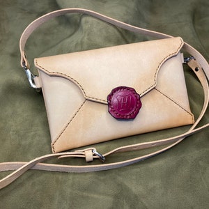 Monedero de sobre de Hogwarts, embrague de Harry Potter, bolso de cuero, bolso de hombro pequeño, billetera de Harry Potter, bolso de carta