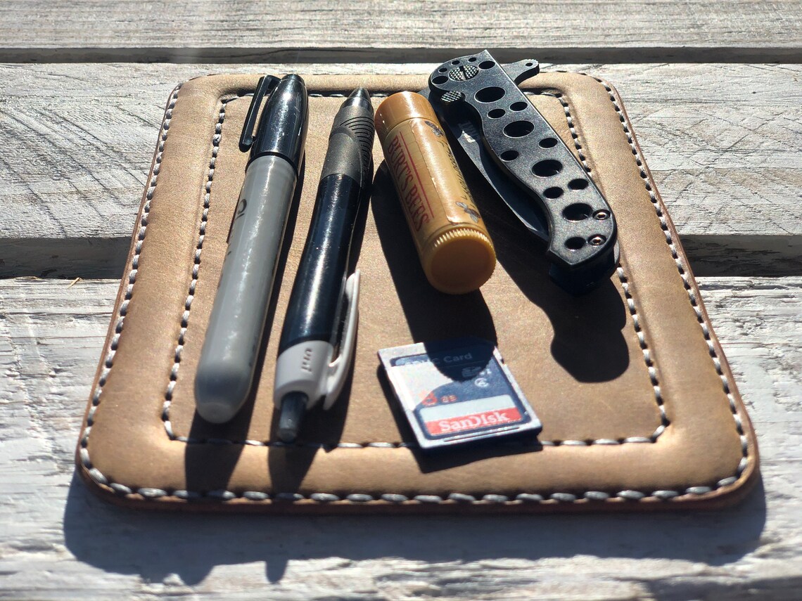 Leather EDC Tray EDC Mat Jewelry Tray Edc Tray EDC Etsy
