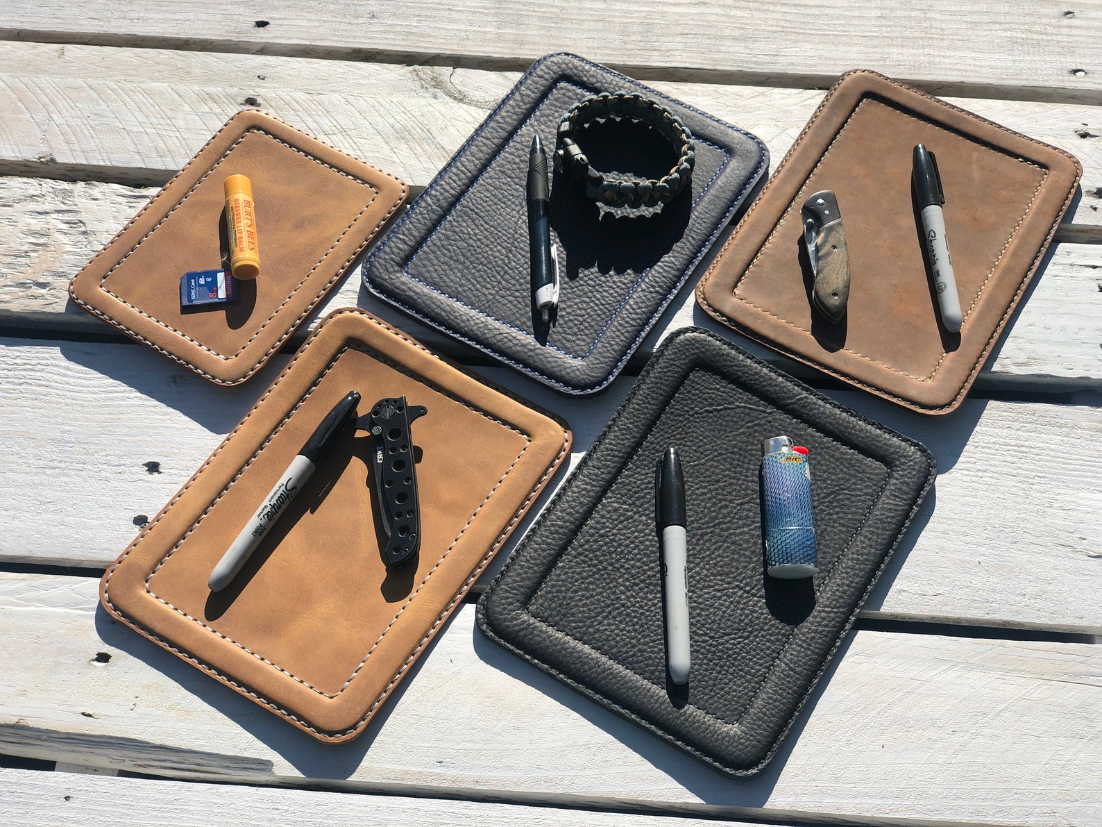 Leather EDC Tray EDC Mat Jewelry Tray Edc Tray EDC Etsy