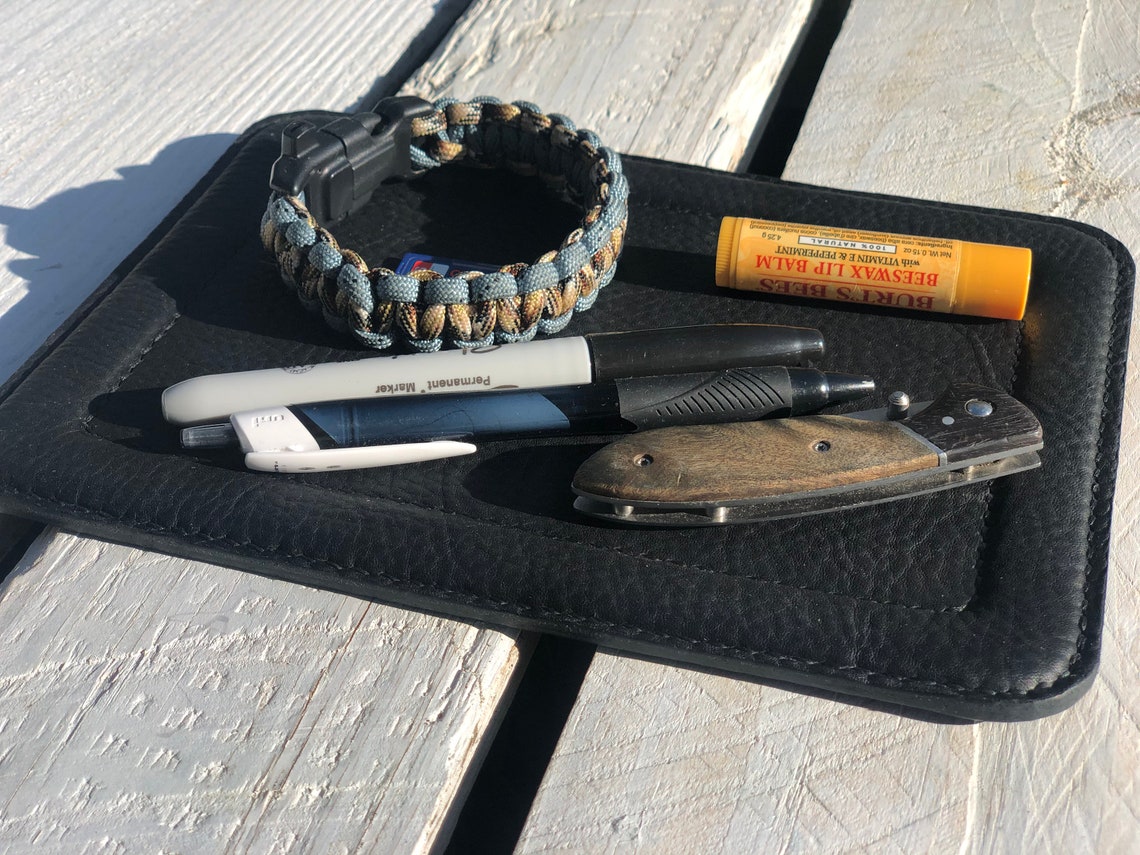 Leather EDC Tray EDC Mat Jewelry Tray Edc Tray EDC Etsy