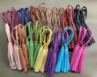 Leather Tassel | Tassel for Tote | Leather key Tassel | Keychain Tassel | Leather Fringe | Tassel for Purse | Bag Tassel | Tassels