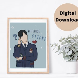 True Beauty , Cha Eun woo, Lee Su ho , digital art , printable , kdrama , kpop wall art , fan art, ottoke