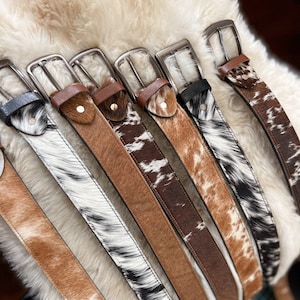 Cowhide belts