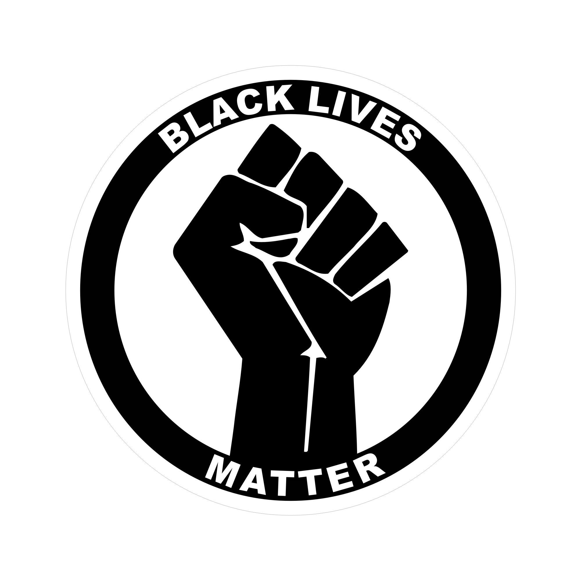BLM Black Lives Matter Fist 002 Vinyl Car Truck Bumper | Etsy