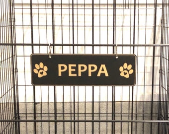 Name plaques for dog crates Clearance