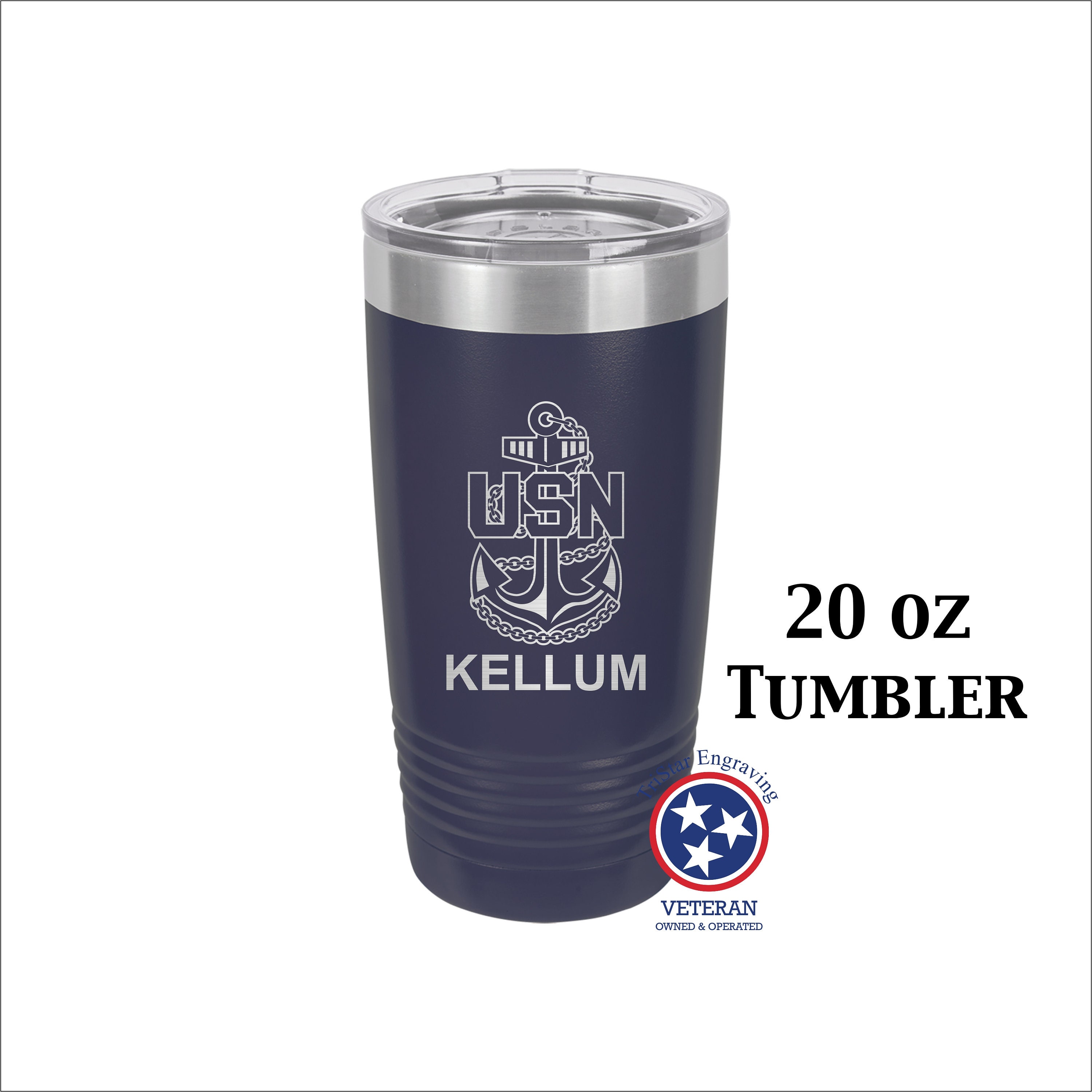 Personalized Navy Yeti Hunting 20oz Tumbler (w/Yeti options) - 85 themes  for sports, jobs, hobbies, …See more Personalized Navy Yeti Hunting 20oz