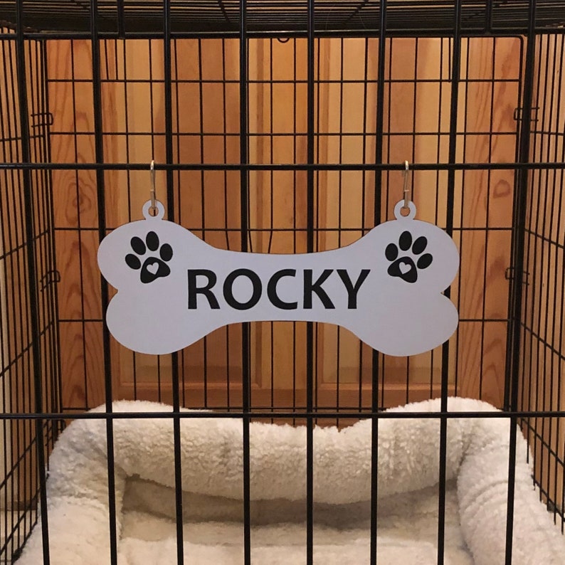 kennel-crate-pet-tag-dog-bone-name-plate-paws-with-hearts-etsy