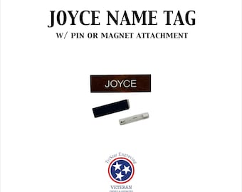 JOYCE Name Tag Halloween Costume Accessory Name Badge Joyce Byers