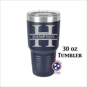 20oz/30oz Matte Finished Stainless Steel Tumbler Engraved Personalized Best Man Groomsman Monogram Groomsmen Wedding Party Bridesmaid - #13