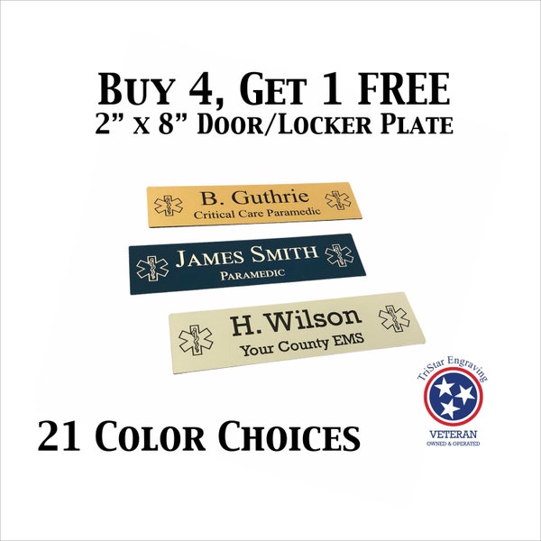 Firefighter Locker Name Plate Etsy