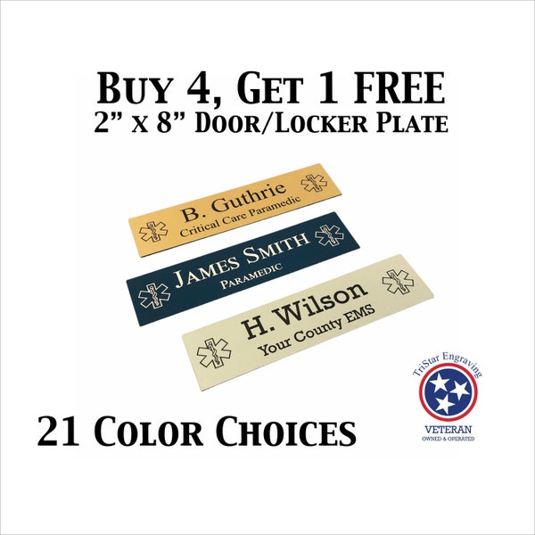 Firefighter Locker Name Plate Etsy