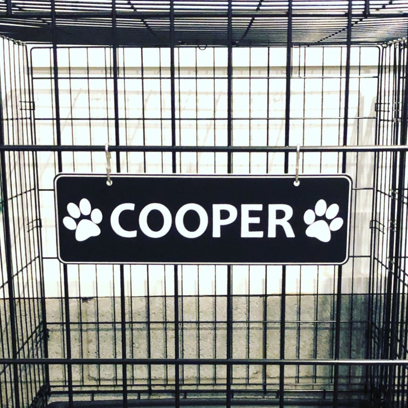 Kennel Pet Name Plate Dog Paw Crate Pet Tag Doghouse Sign Etsy Kennel Pet Name Plate Dog Paw Crate Pet Tag Doghouse Sign Etsy