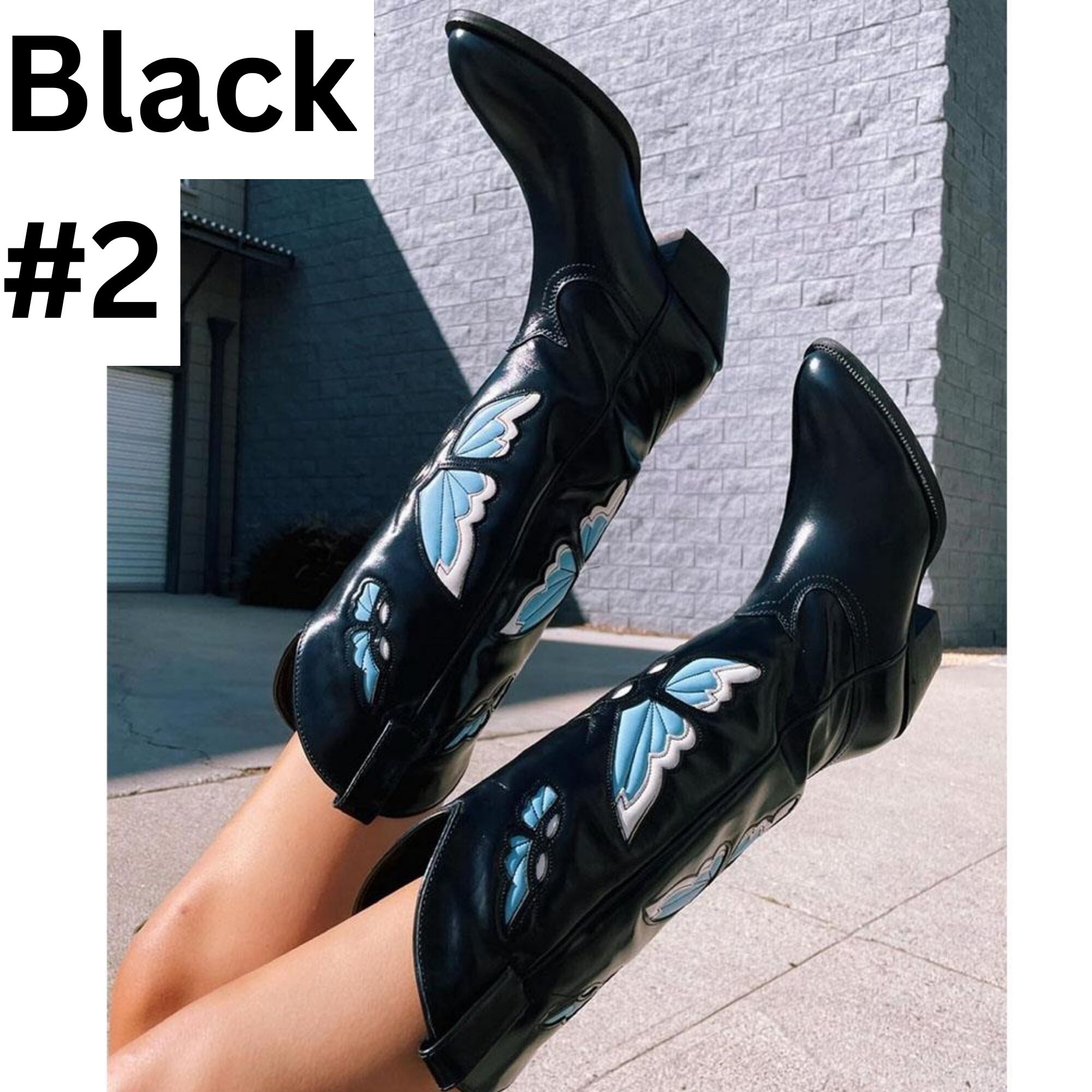 Handcrafted Butterfly Cowboy Boots for Women Western Etsy