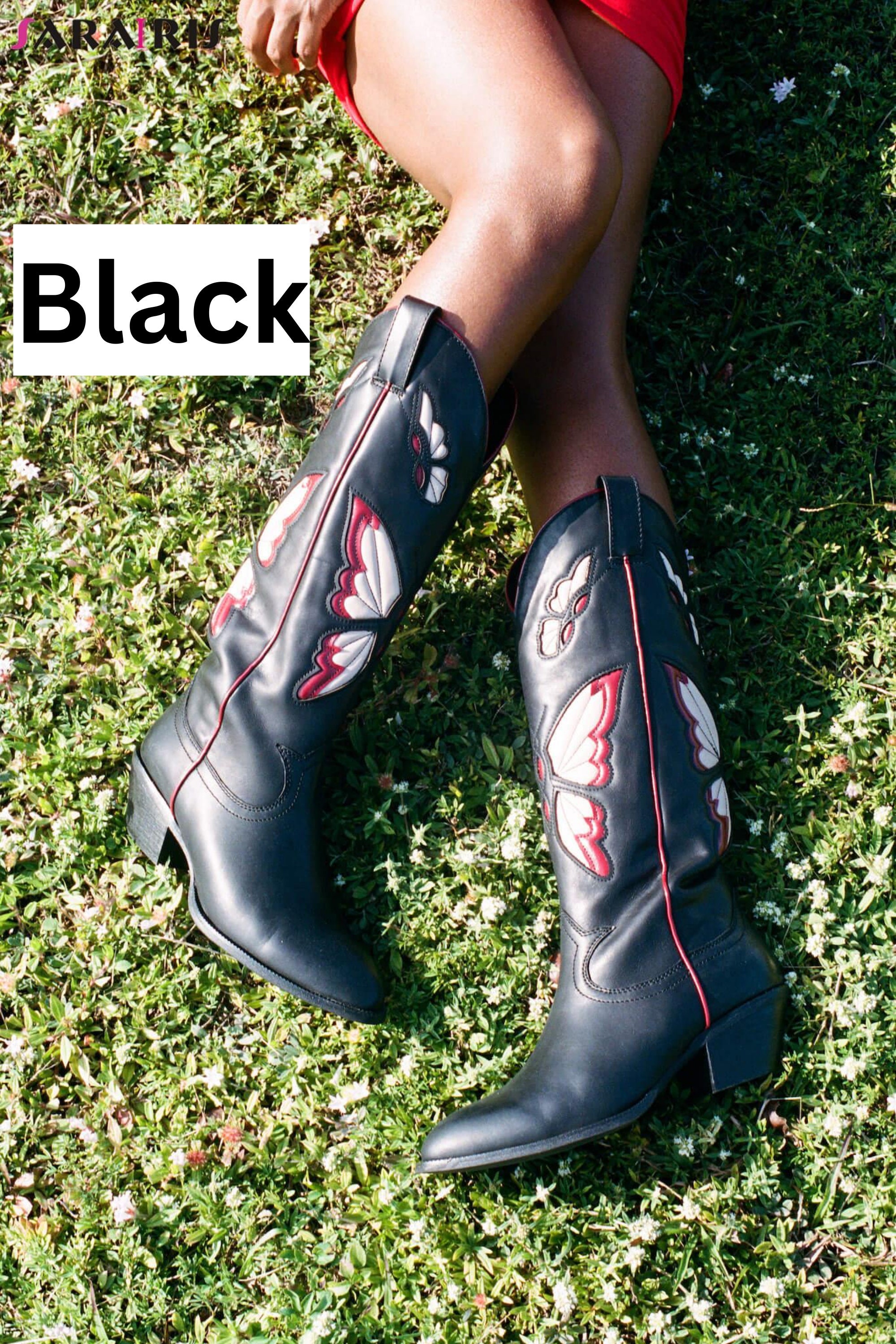 Handcrafted Butterfly Cowboy Boots for Women Western Etsy