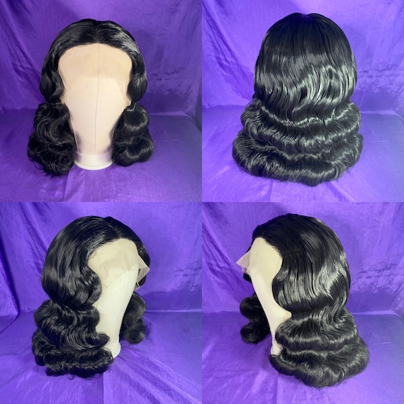 Vampira Pinup Wig (Various Colors Available)