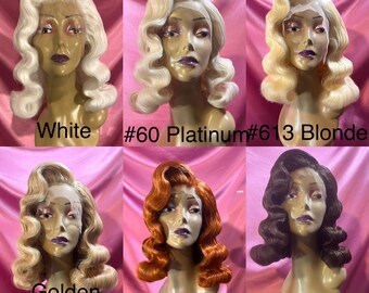 Veronica Pinup Wig (Various Colors Available)