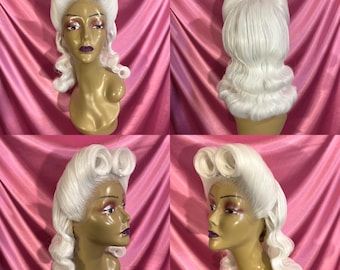 Victoria Pinup Wig (Various Colors Available)
