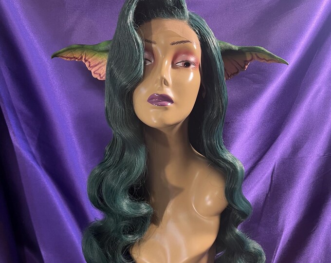 Greta Cosplay Wig + Ear Set - Deep Green Only PRESALE SHIPS 10/22