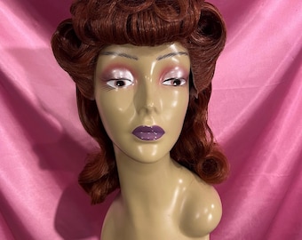Mildred Pinup Wig (Various Colors Available)
