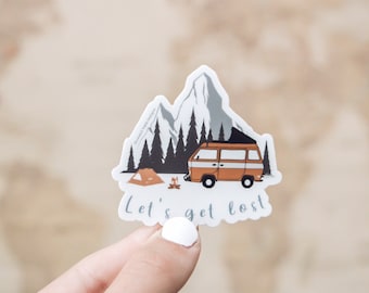 Lets Get Lost Sticker | Van Sticker