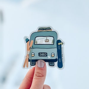 Shred Bus Sticker | Shred Sticker | Bus Life Sticker | Snow Bum