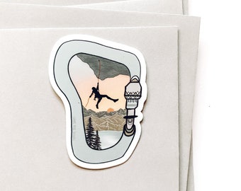 Carabiner Sticker | Climbing Sticker | Rock Climber